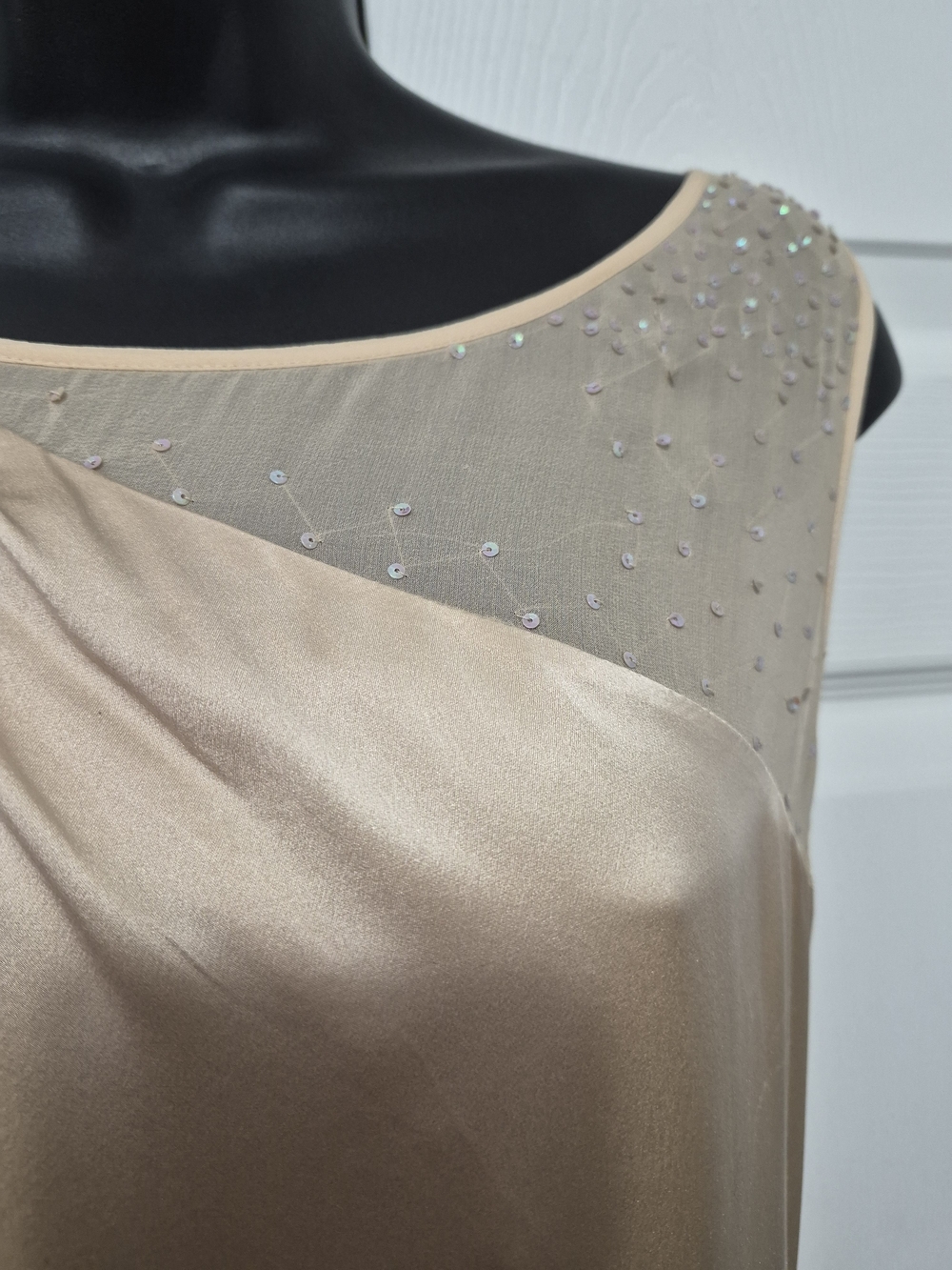 BCBG PARIS 100% SILK GOWN SZ 10 - Picture 9 of 13